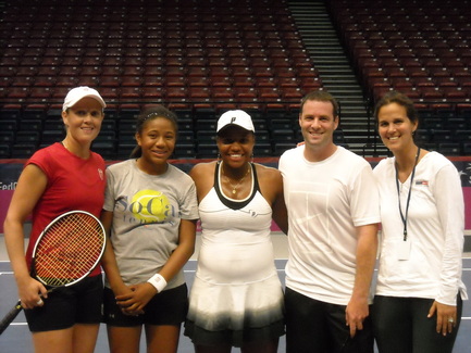 Mark Kovacs and Taylor Townsend and Liezel Huber, Gabby Andrews and Mary Joe Fernandez