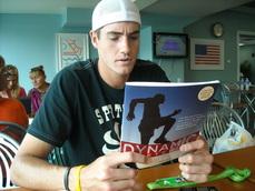 John Isner Reading Mark Kovacs' Dynamic Stretching